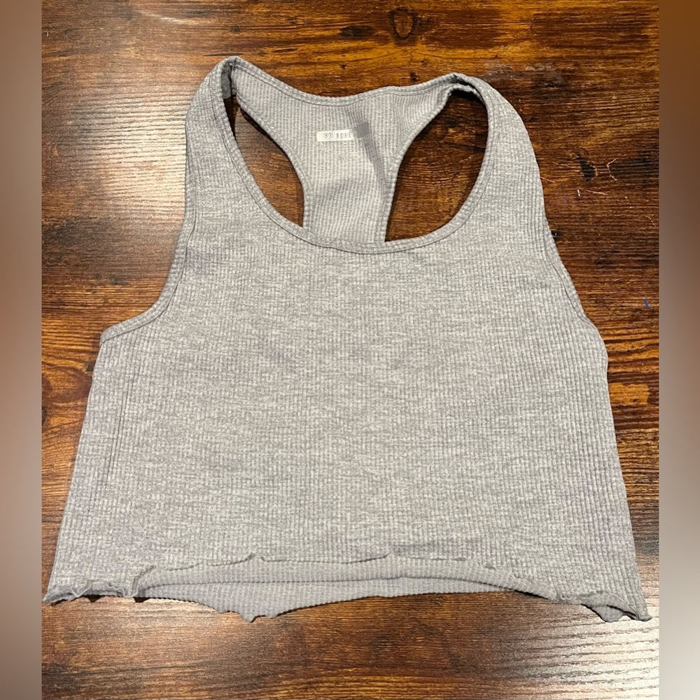Light Grey Cropped Tank